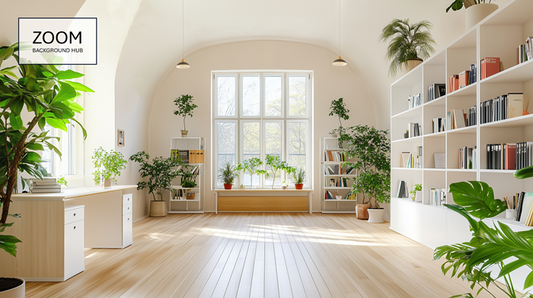 Zoom Virtual Background - Sunny Office