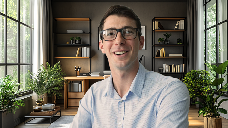 Contemporary Home Office Zoom Background