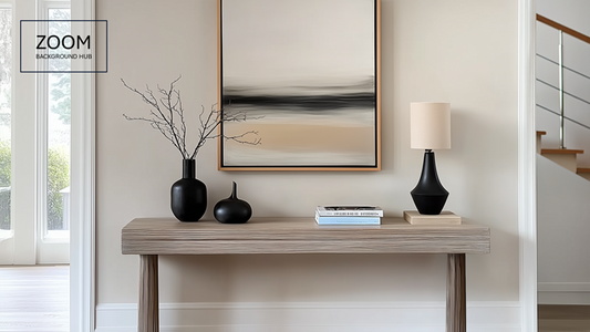Simple Zoom Background - with wall and decor