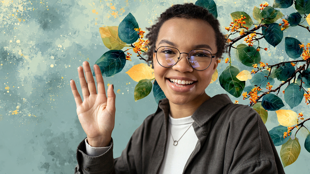 Leaves Zoom Background