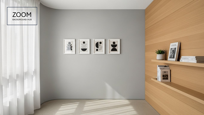 Bedroom Wall Zoom Background
