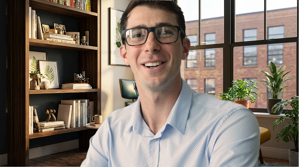 Mid Century Modern Office Zoom Background