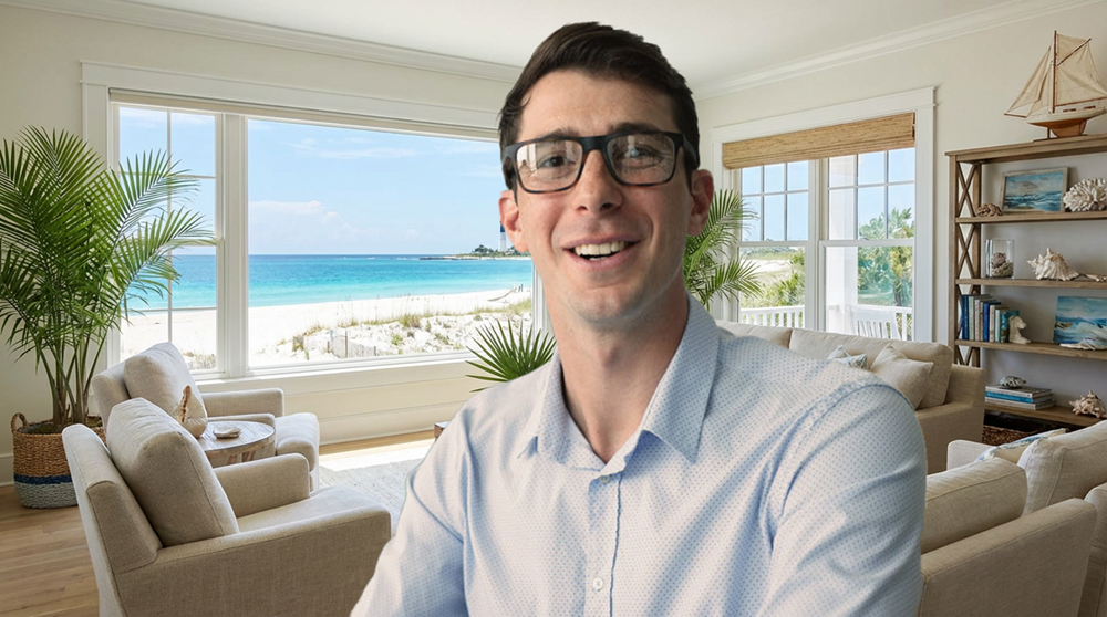 Beach House Zoom Background