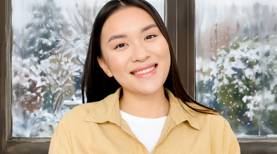 Winter Window Background