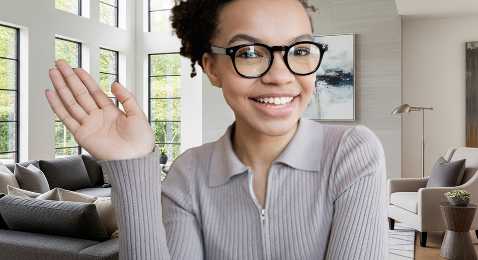 Fancy Living Room Zoom Background