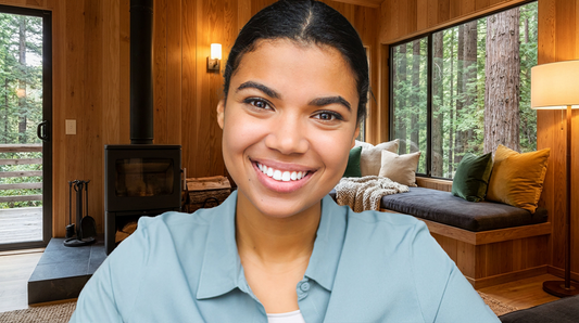 Wood Cabin Virtual Background