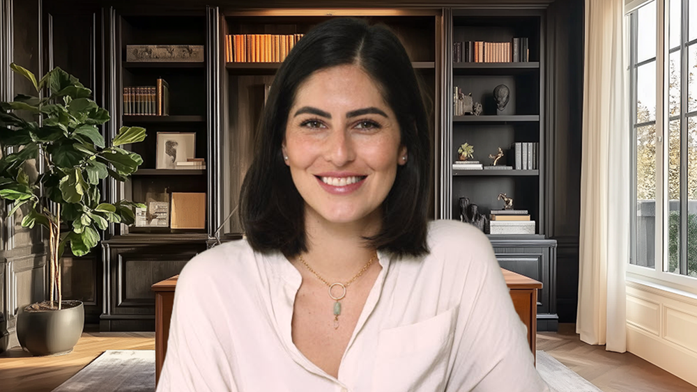 Dark Office Background for Zoom