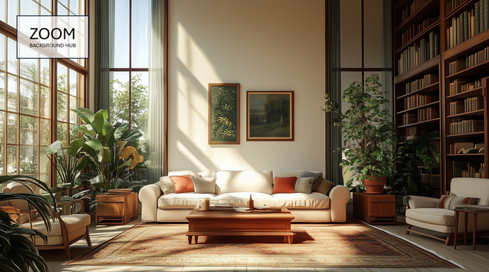 Luxury Living Room Background for Zoom
