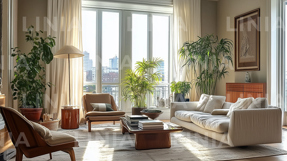 Realistic, Casual Virtual Background