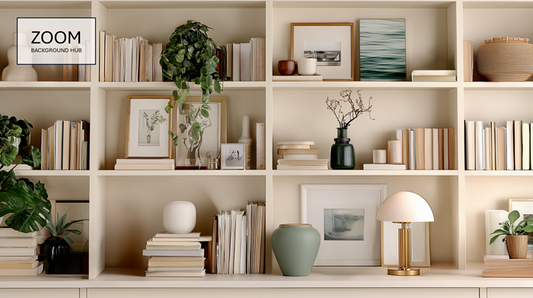 Shelves Background For Zoom