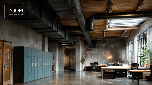 Industrial Office Zoom Background