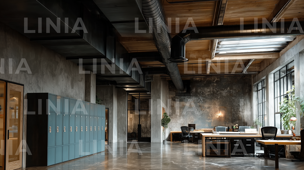 Industrial Office Zoom Background