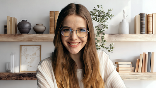 Bookshelf Zoom Background