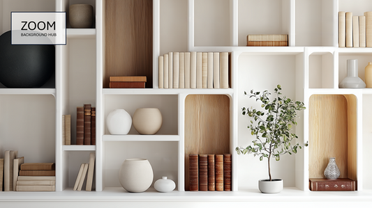 Bookcase Virtual Background