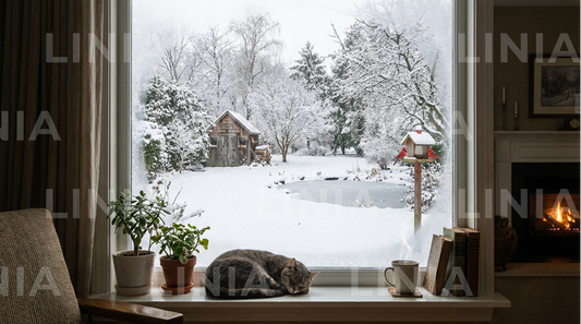 Snowy Zoom Background