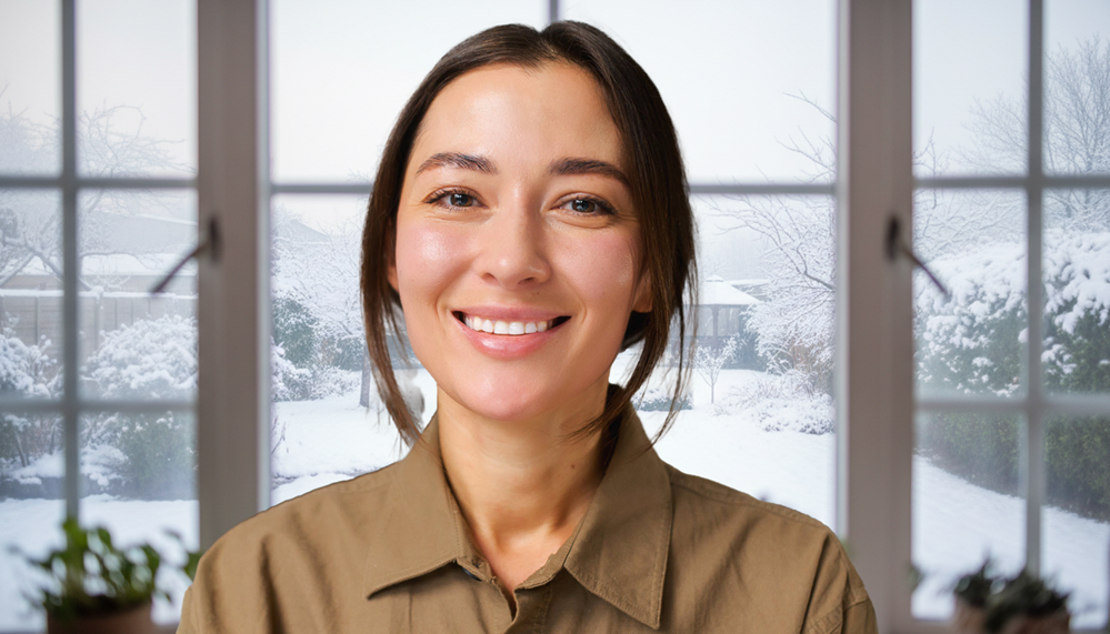 Zoom Winter Window Background