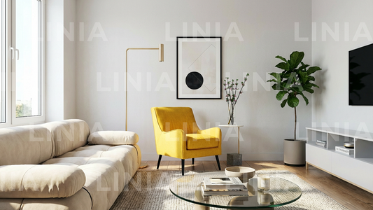 Modern Living Room Background for Zoom