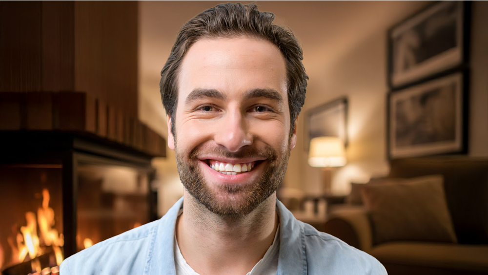 Fireplace Zoom Background