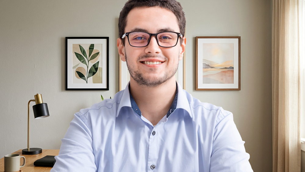 Artwork on a Wall for Zoom Background