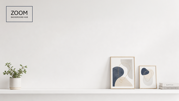 Modern Art Zoom Background