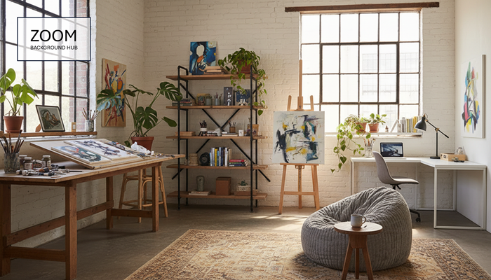 Art Studio Zoom Background