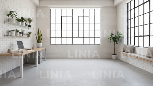 White Office Zoom Background