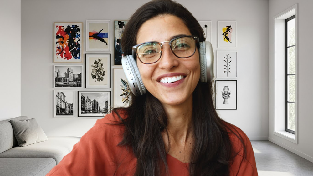 Gallery Wall Zoom Background