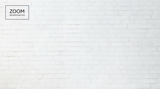 White Brick Wall Zoom Background