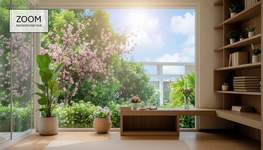 Cheerful Spring Zoom Background