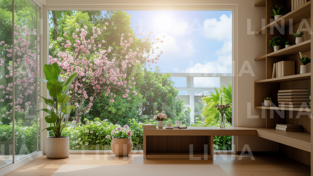 Cheerful Spring Zoom Background