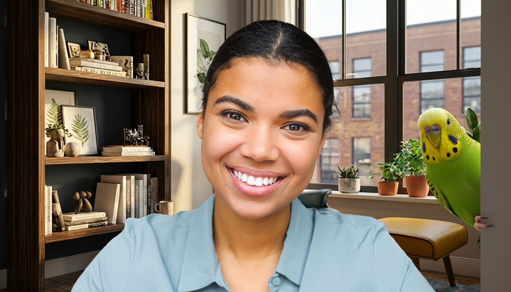 Parakeet Zoom Background