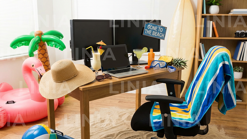 Funny Zoom Background: Counting Days Till Vacation