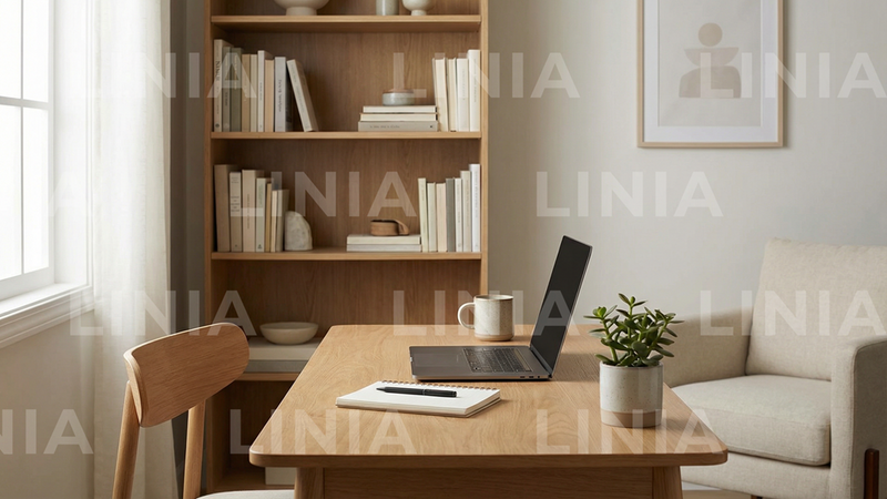 Simple Home Office Background