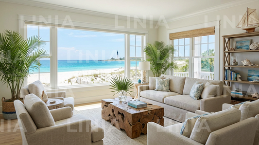 Beach House Zoom Background