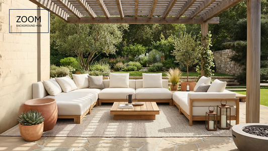 Outdoor Patio Zoom Background
