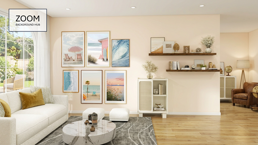 Elegant Zoom Background - Living Room