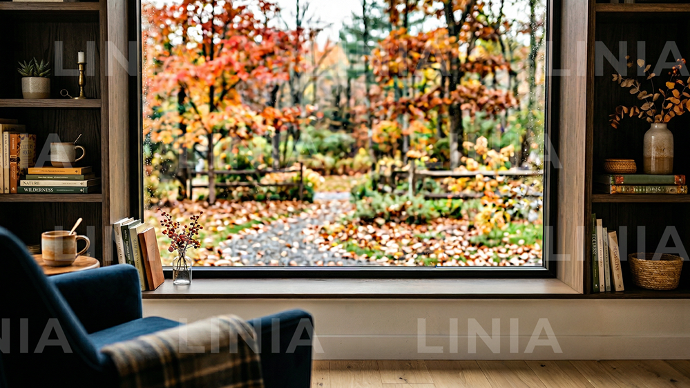 Fall Office Zoom Background