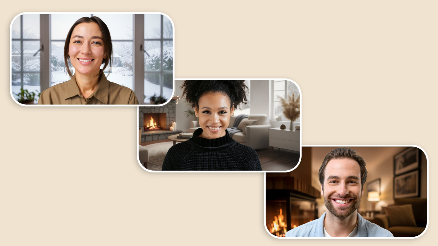 Winter Zoom Backgrounds Bundle