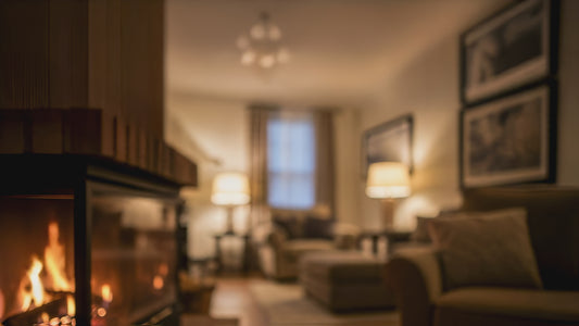 Animated Fireplace Zoom Background
